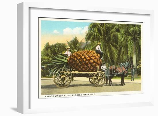 Giant Pineapple on Wagon, Florida-null-Framed Art Print