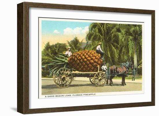 Giant Pineapple on Wagon, Florida-null-Framed Premium Giclee Print