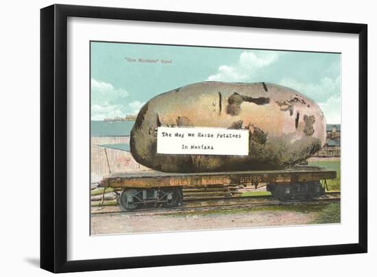 Giant Potato on Flatbed, Montana-null-Framed Art Print