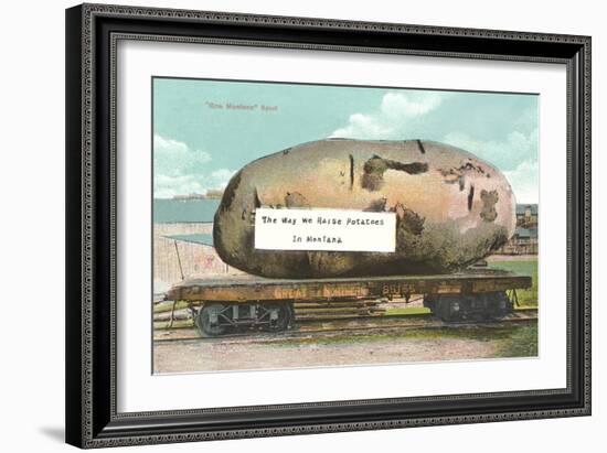 Giant Potato on Flatbed, Montana-null-Framed Art Print