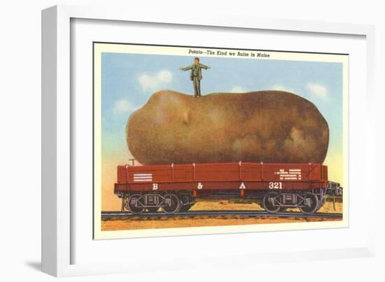 Giant Potato on Rail Car, Maine-null-Framed Premium Giclee Print