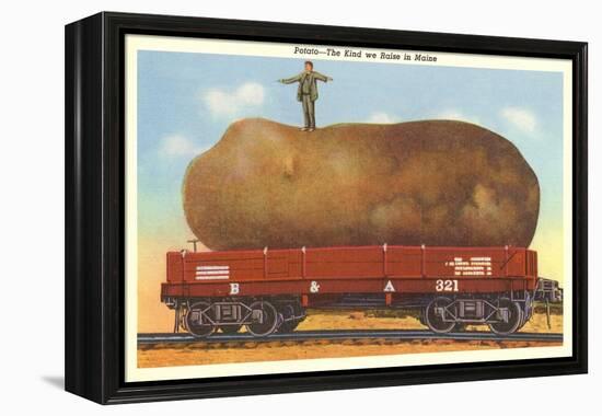 Giant Potato on Rail Car, Maine-null-Framed Stretched Canvas