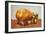 Giant Potato on Toy Tractor-null-Framed Art Print