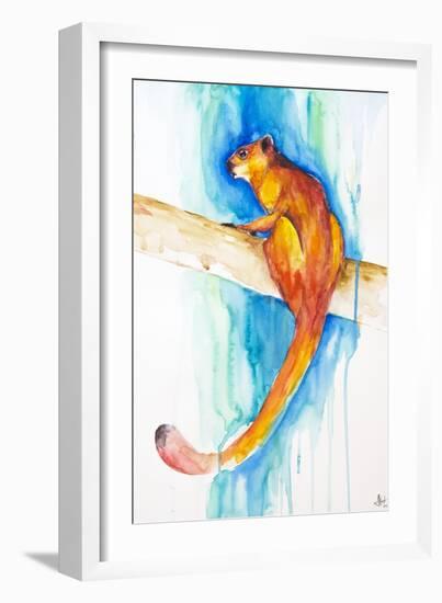 Giant Red Flying Squirrel (Habitat)-Marc Allante-Framed Giclee Print