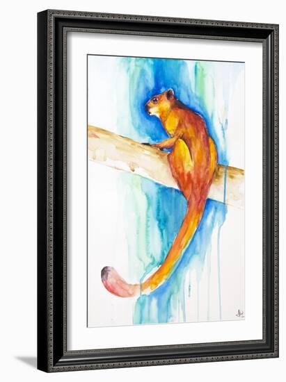 Giant Red Flying Squirrel (Habitat)-Marc Allante-Framed Giclee Print