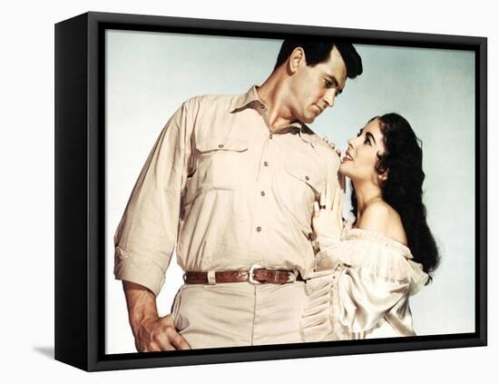 Giant, Rock Hudson, Elizabeth Taylor, 1956-null-Framed Stretched Canvas