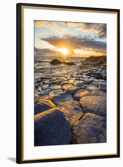 Giant's Causeway, County Antrim,  Ulster region, northern Ireland, United Kingdom. Iconic basalt co-Marco Bottigelli-Framed Photographic Print