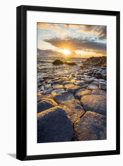 Giant's Causeway, County Antrim,  Ulster region, northern Ireland, United Kingdom. Iconic basalt co-Marco Bottigelli-Framed Photographic Print