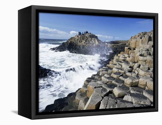 Giant's Causeway on the Causeway Coast,37,000 Hexagonal Basalt Columns, County Antrim-Gavin Hellier-Framed Premier Image Canvas