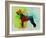 Giant Schnauzer Watercolor-NaxArt-Framed Art Print