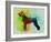 Giant Schnauzer Watercolor-NaxArt-Framed Art Print