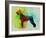 Giant Schnauzer Watercolor-NaxArt-Framed Art Print