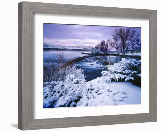 Giant Springs State Park in Winter, Great Falls, Montana-Chuck Haney-Framed Photographic Print