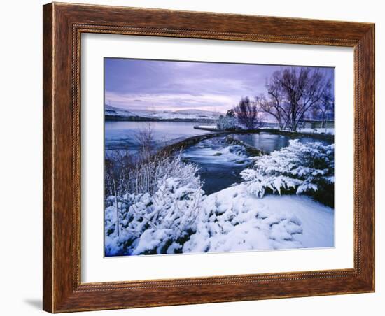 Giant Springs State Park in Winter, Great Falls, Montana-Chuck Haney-Framed Photographic Print