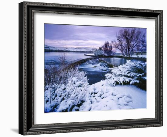 Giant Springs State Park in Winter, Great Falls, Montana-Chuck Haney-Framed Photographic Print