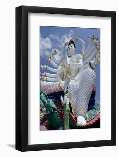 Giant Statue of Kwan Yin, Buddhist Goddess, Wat Plai Laem, Ko Samui, Thailand-Cindy Miller Hopkins-Framed Photographic Print