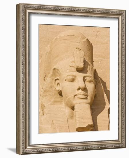 Giant Statue of the Great Pharaoh Rameses Ii, Temple Rameses Ii at Abu Simbel, Egypt-Neale Clark-Framed Photographic Print