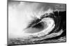 Giant surf at Waimea Bay Shorebreak, North Shore, Oahu, Hawaii-Mark A Johnson-Mounted Photographic Print