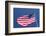 Giant US flag flying beneath a deep blue sky above Truman Avenue, Old Town-David Tomlinson-Framed Photographic Print