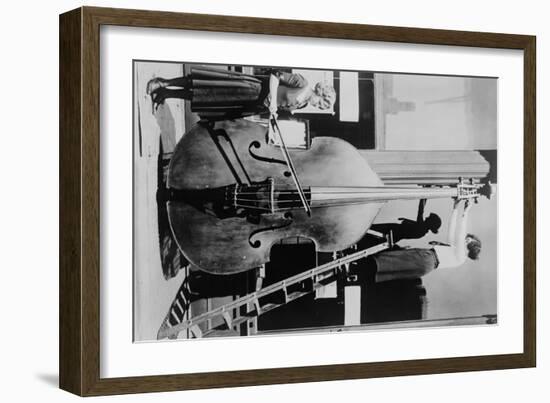 Giant Violin, the over 12 Feet Tall-null-Framed Art Print