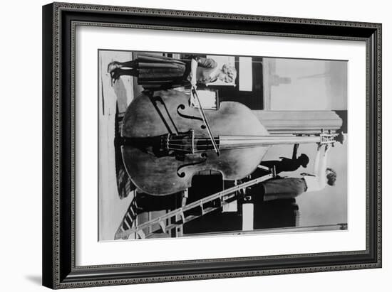 Giant Violin, the over 12 Feet Tall-null-Framed Art Print