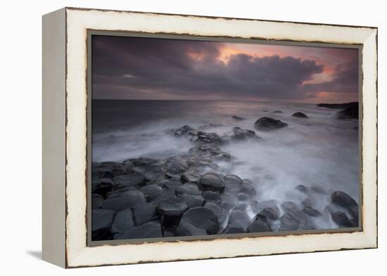 Giants Causeway at Dusk, County Antrim, Northern Ireland, UK, June 2010. Looking Out to Sea-Peter Cairns-Framed Premier Image Canvas