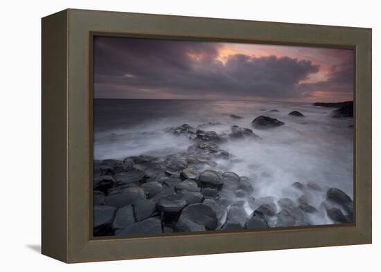 Giants Causeway at Dusk, County Antrim, Northern Ireland, UK, June 2010. Looking Out to Sea-Peter Cairns-Framed Premier Image Canvas