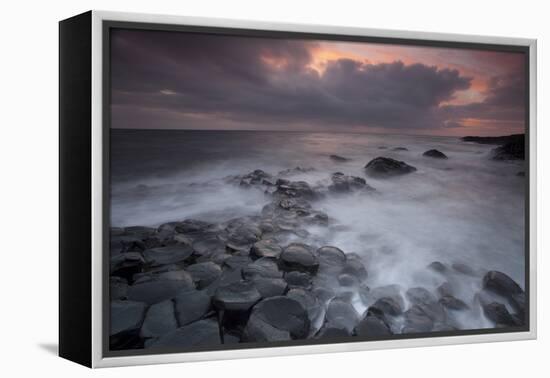 Giants Causeway at Dusk, County Antrim, Northern Ireland, UK, June 2010. Looking Out to Sea-Peter Cairns-Framed Premier Image Canvas