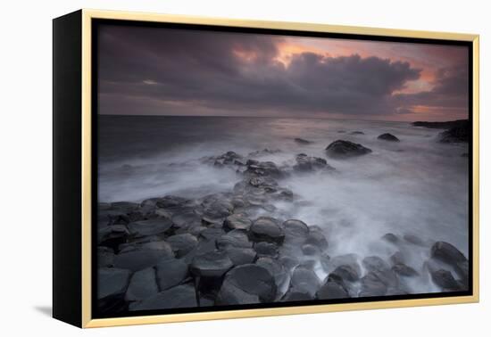 Giants Causeway at Dusk, County Antrim, Northern Ireland, UK, June 2010. Looking Out to Sea-Peter Cairns-Framed Premier Image Canvas