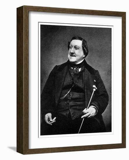 Giaochino Rossini, Italian Composer, 19th Century-Etienne Carjat-Framed Giclee Print