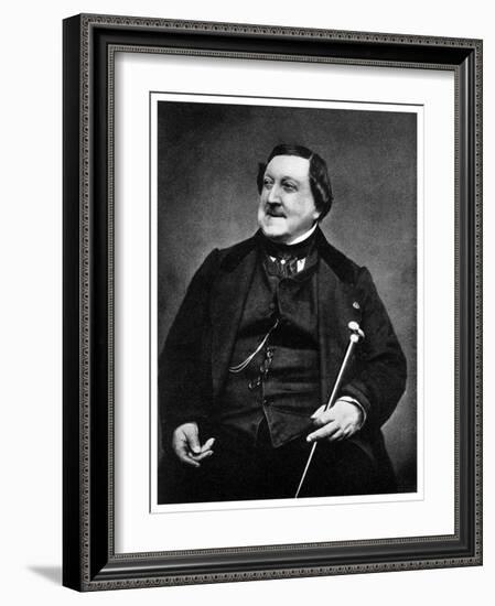 Giaochino Rossini, Italian Composer, 19th Century-Etienne Carjat-Framed Giclee Print