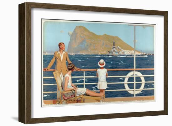 Gibraltar, from the Series 'The Empire's Highway to India', 1928-Charles Pears-Framed Giclee Print