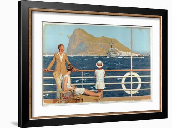 Gibraltar, from the Series 'The Empire's Highway to India', 1928-Charles Pears-Framed Giclee Print