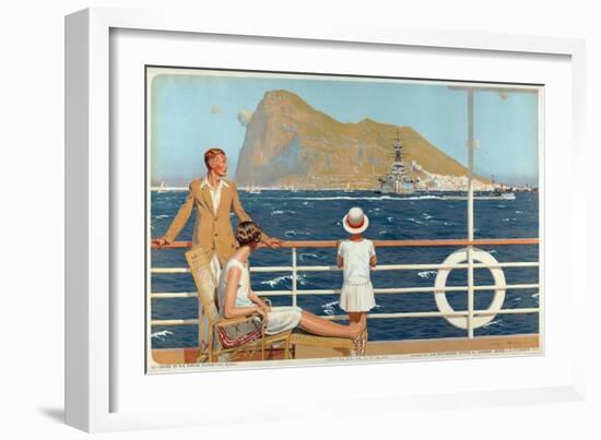 Gibraltar, from the Series 'The Empire's Highway to India', 1928-Charles Pears-Framed Giclee Print