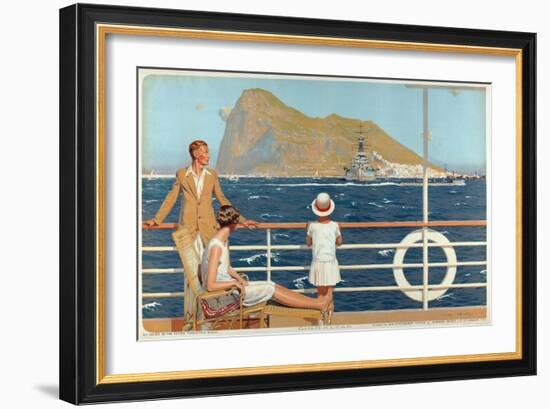 Gibraltar, from the Series 'The Empire's Highway to India', 1928-Charles Pears-Framed Giclee Print