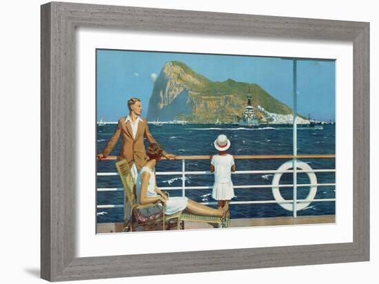 Gibraltar, from the Series 'The Empire's Highway to India', 1928-Charles Pears-Framed Giclee Print