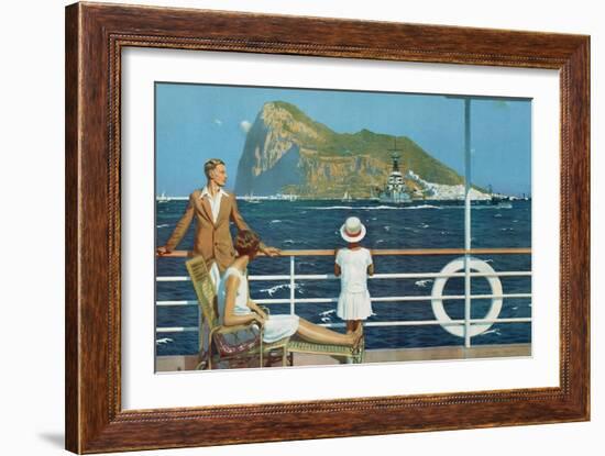 Gibraltar, from the Series 'The Empire's Highway to India', 1928-Charles Pears-Framed Giclee Print