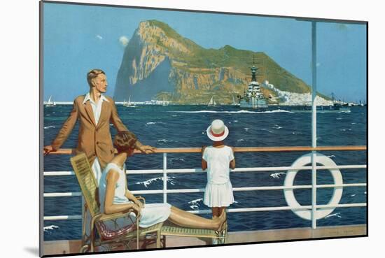 Gibraltar, from the Series 'The Empire's Highway to India', 1928-Charles Pears-Mounted Giclee Print