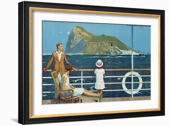 Gibraltar, from the Series 'The Empire's Highway to India', 1928-Charles Pears-Framed Giclee Print