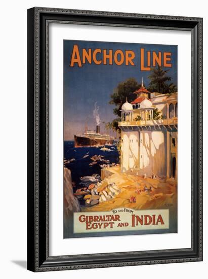 Gibralter and India I-null-Framed Art Print