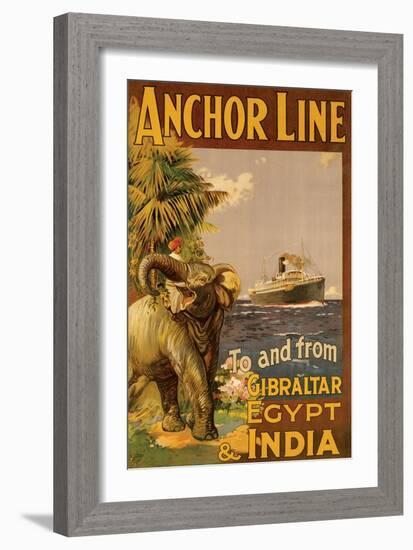 Gibralter and India II-null-Framed Art Print