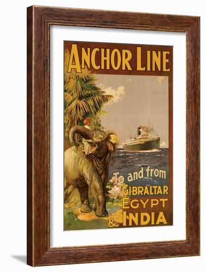 Gibralter and India II-null-Framed Art Print