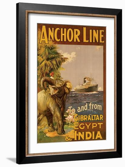 Gibralter and India II-null-Framed Art Print