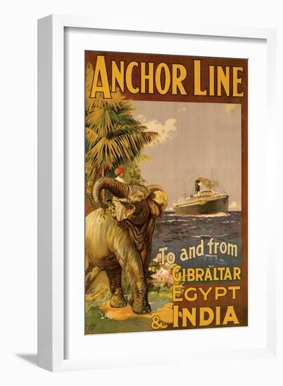 Gibralter and India II-null-Framed Art Print