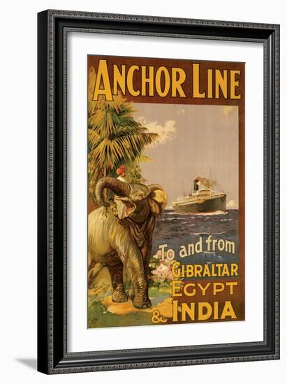 Gibralter and India II-null-Framed Art Print