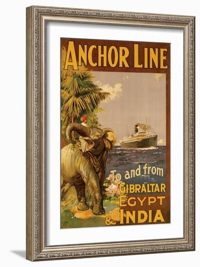 Gibralter and India II-null-Framed Premium Giclee Print