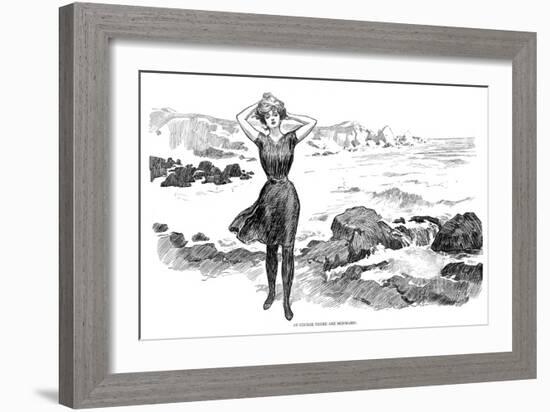 Gibson: Bather, 1902-Charles Dana Gibson-Framed Giclee Print