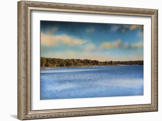 Gibson County Lake in Fall-Jai Johnson-Framed Giclee Print