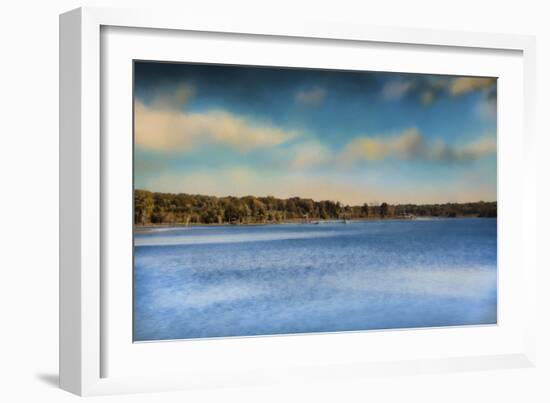 Gibson County Lake in Fall-Jai Johnson-Framed Giclee Print