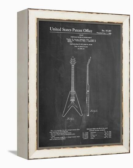 Gibson Flying V Guitar-Cole Borders-Framed Stretched Canvas